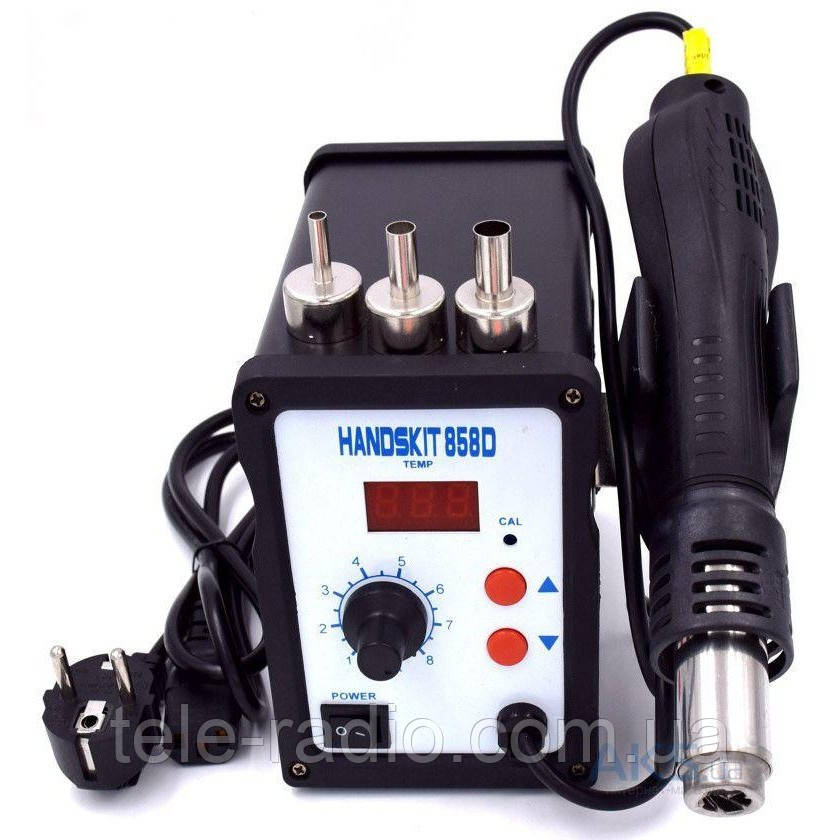 Термоповітряна паяльна станція HandsKit 858D з дисплеєм, фото 1