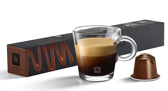 Кава в капсулах Nespresso Cocoa Truffle 10шт тубус Швейцарія Неспресо ароматний смак шоколаду