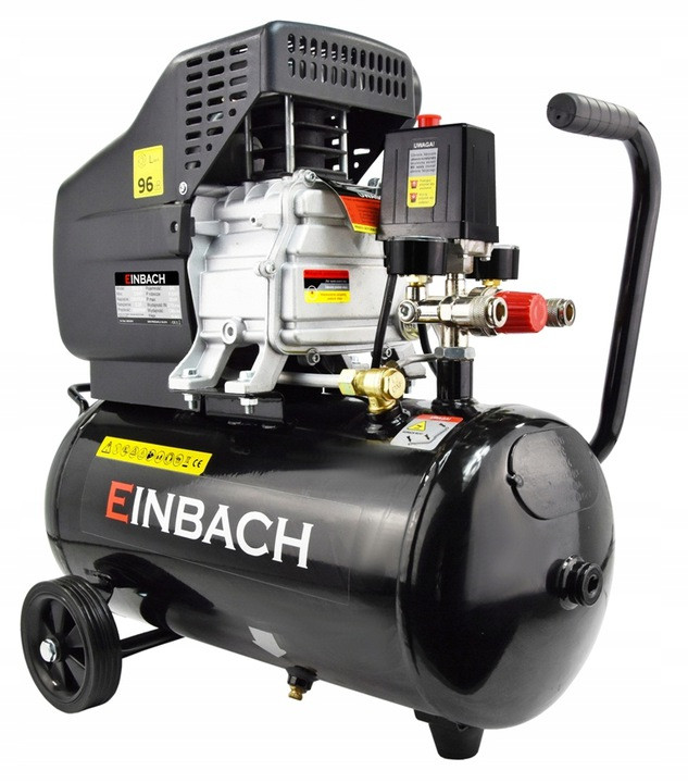 Компресор 24л EINBACH 24л 1.5 кВт повітряний компресор для будинку компресор масляний 24л для гаража, фото 1