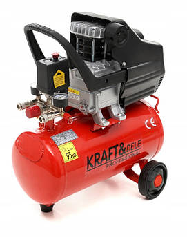 Компресор повітряний KRAFT and DELE [50 л /2.8 кВт / 220В /  8 бар / 240 л/мин.]