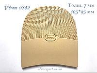 Набійка Vibram 5342 ARIEL TACCO р. 30, товщ. 7 мм, кол. бежевий