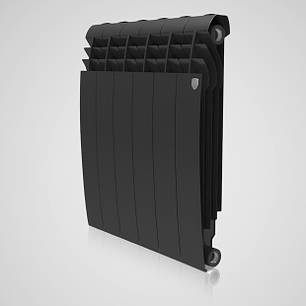 Радіатор біметалічний Royal Thermo BiLiner 500 Noir Sable 500/87 (чорний), фото 2