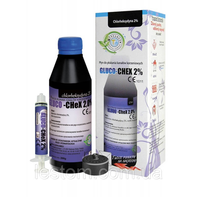 GLUCO-CHEX 2% ( Глюко-Чекс 2% - хлоргексидин ) Cerkamed, 200 г