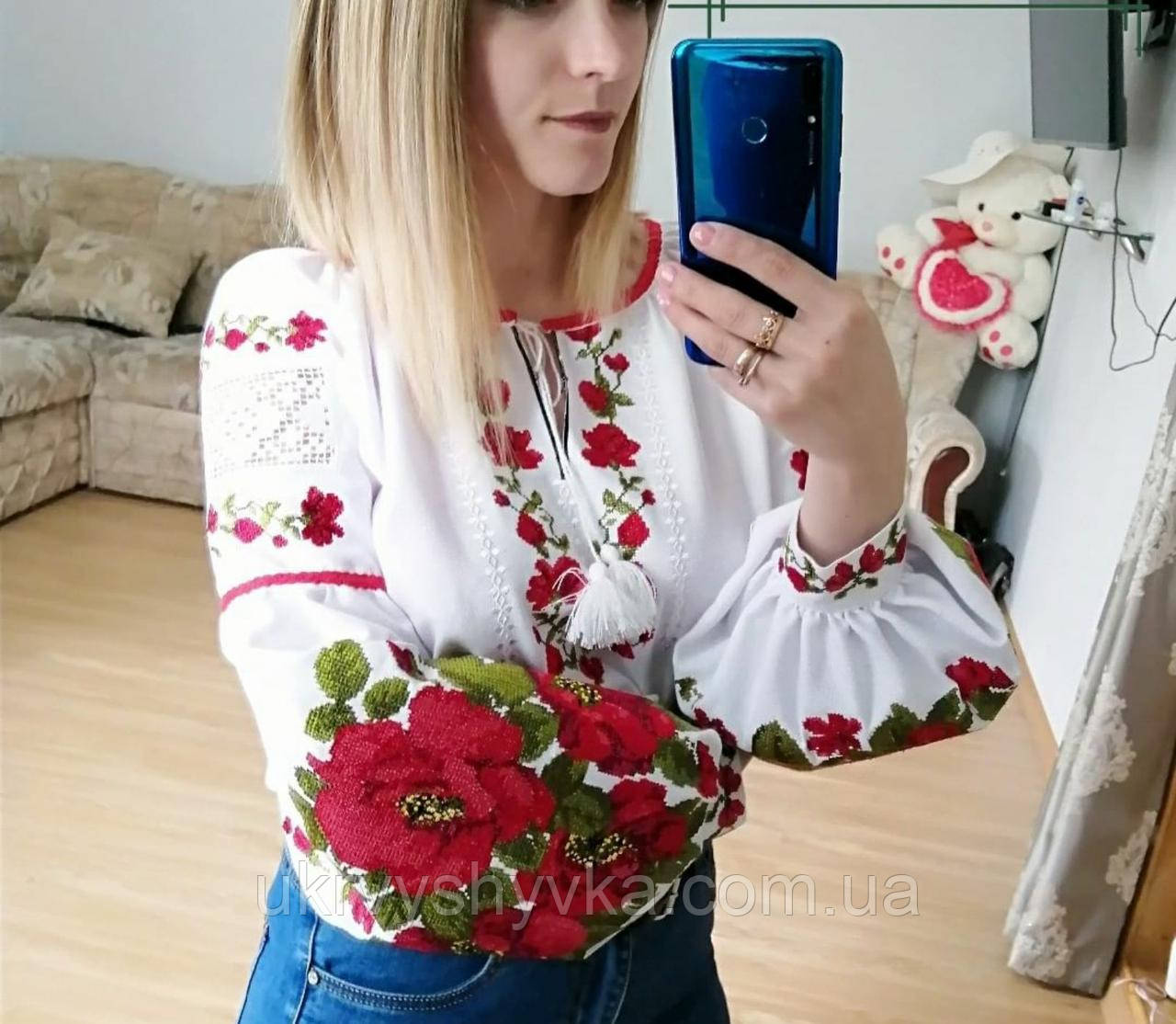 Блузка з квітами "Смак життя"