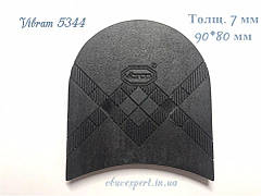 Набійка Vibram 5344 TARTAN TACCO р 20, товщ. 7 мм, кол. чорний