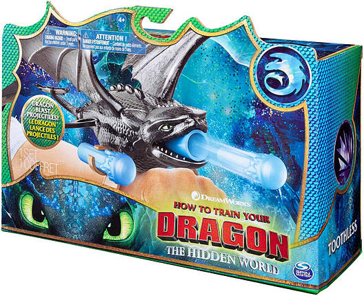 Фігурка браслет пускач дракон Беззубик Як приручити дракона DreamWorks Dragons Toothless Wrist Launcher, фото 2