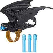 Фігурка браслет пускач дракон Беззубик Як приручити дракона DreamWorks Dragons Toothless Wrist Launcher, фото 3