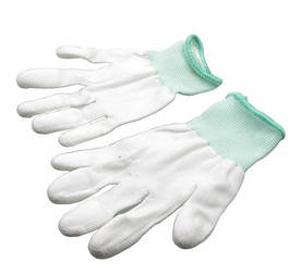 Антистатичні рукавички AIDA з поліуретанової поверхнею на пальцях (комплект 2 шт)
