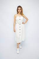 Женское летнее платье сарафан миди Dilvin белое