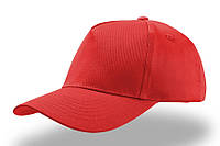 Детская кепка бейсболка однотонная красная