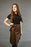 Фартух короткий коричневий офіціанта, фото 3