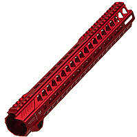 Цівка Strike industries Mlok Handguard Rail in Black 15.5" для AR-15 Red