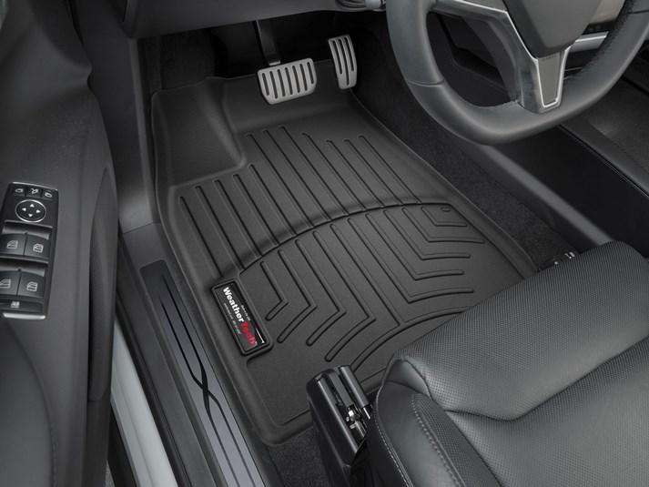 Килими гумові WeatherTech Tesla Model X 2016+ передні чорні