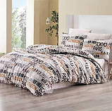 Бязь з назвами міст Tokyo, New York, Paris, London на кавовому, ш. 220 см, фото 5