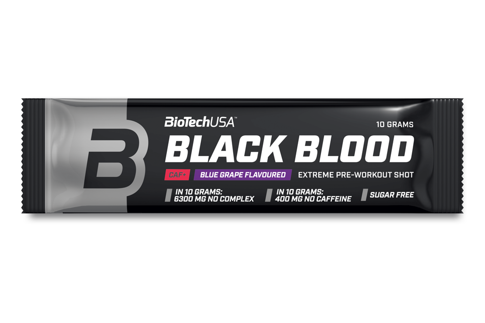 Предтренік BioTech Black Blood Caf + (10 г) біотеч блек блад blue grape