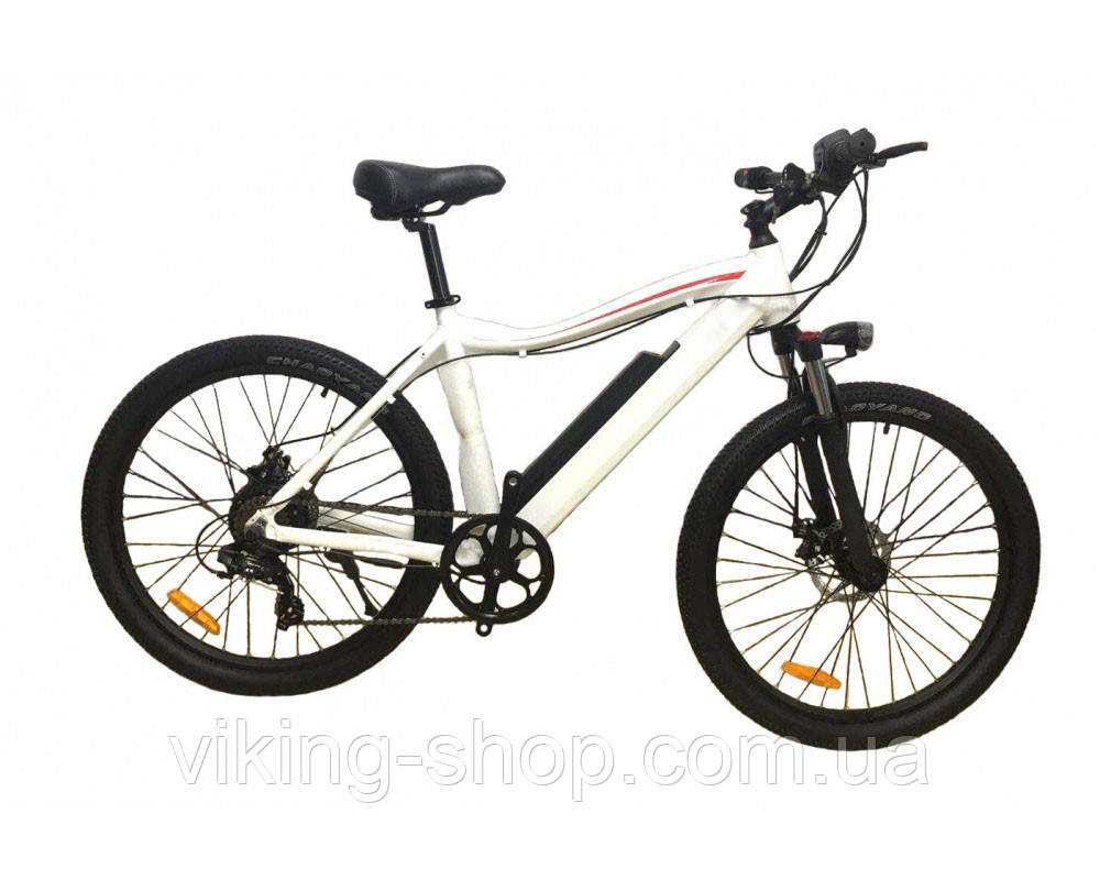 Електровелосипед літієва батарея 26" 350 W, 36V Білий, фото 1