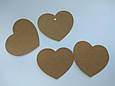 Бірка для подарунків Серце для hand made упаковки картонна крафт, фото 2