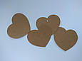 Бірка для подарунків Серце для hand made упаковки картонна крафт, фото 3