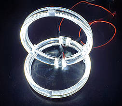 80 мм, кольцо подсветки "кристалл", белый 2шт.