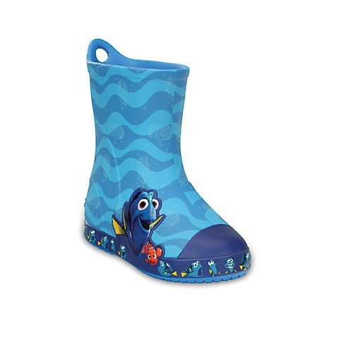Чоботи гумові дитячі Крокси В пошуках Дорі / Crocs Bump It Finding Dory Rain Boot (203873), Сині 31