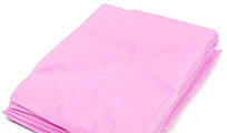 Пеньюар для парикмахерских работ 0.9*1.6м Panni Mlada (10шт в упаковке) из полиэтилена Розовый 10 УП