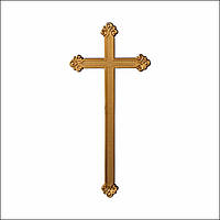 Хрест католицький без розп'яття пластмасовий розміром 40 см*18 см