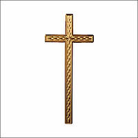 Хрест католицький без розп'яття малий пластмасовий розміром 36 см*16 см