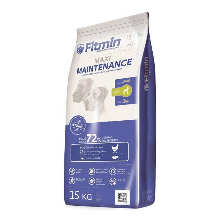 Fitmin dog maxi maintenance-3 kg / повноцінний корм середньої калорійності для дорослих собак великих порід,, фото 2