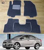 Ворсовые коврики на Chevrolet Aveo Т300 '11-