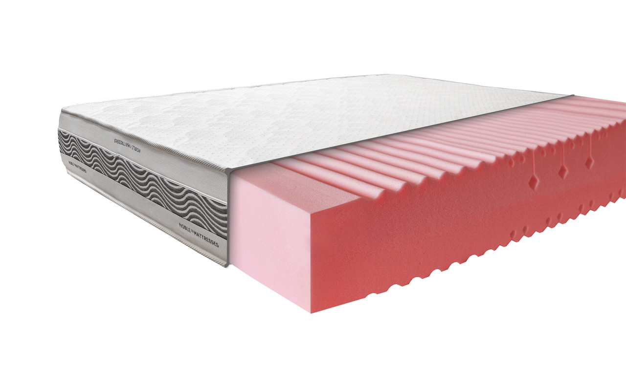 Анатомічний безпружинний матрац із стрейчевою тканиною HighFoam Platinum Comfort