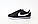Nike Cortez Black Leather кросівки (Найк Кортез чорні шкіряні жіночі і чоловічі розміри), фото 3