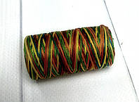 Нитка вощеная для шитья по коже 1 мм 50 м разноцветные плоская нить