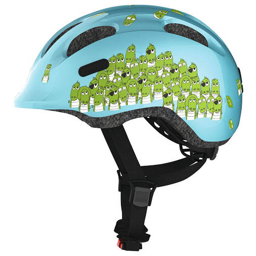 Велосипедний дитячий шолом ABUS SMILEY 2.0 S 45-50 Blue Croco, фото 2