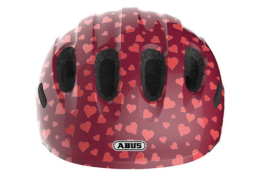 Велосипедний дитячий шолом ABUS SMILEY 2.0 S 45-50 Cherry Heart, фото 2