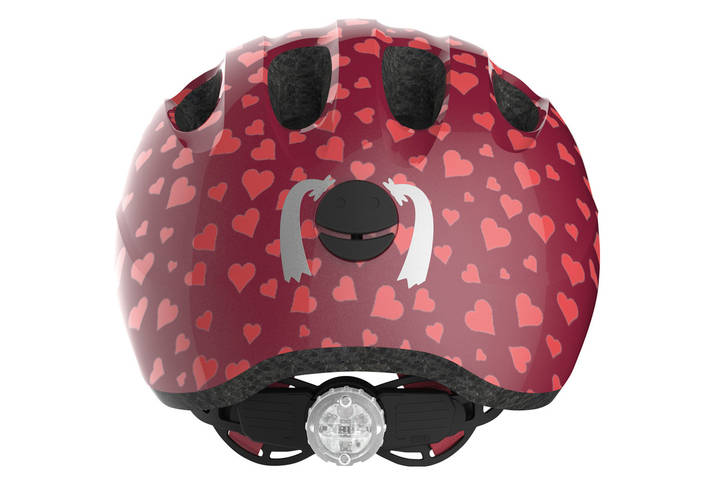 Велосипедний дитячий шолом ABUS SMILEY 2.0 S 45-50 Cherry Heart, фото 2