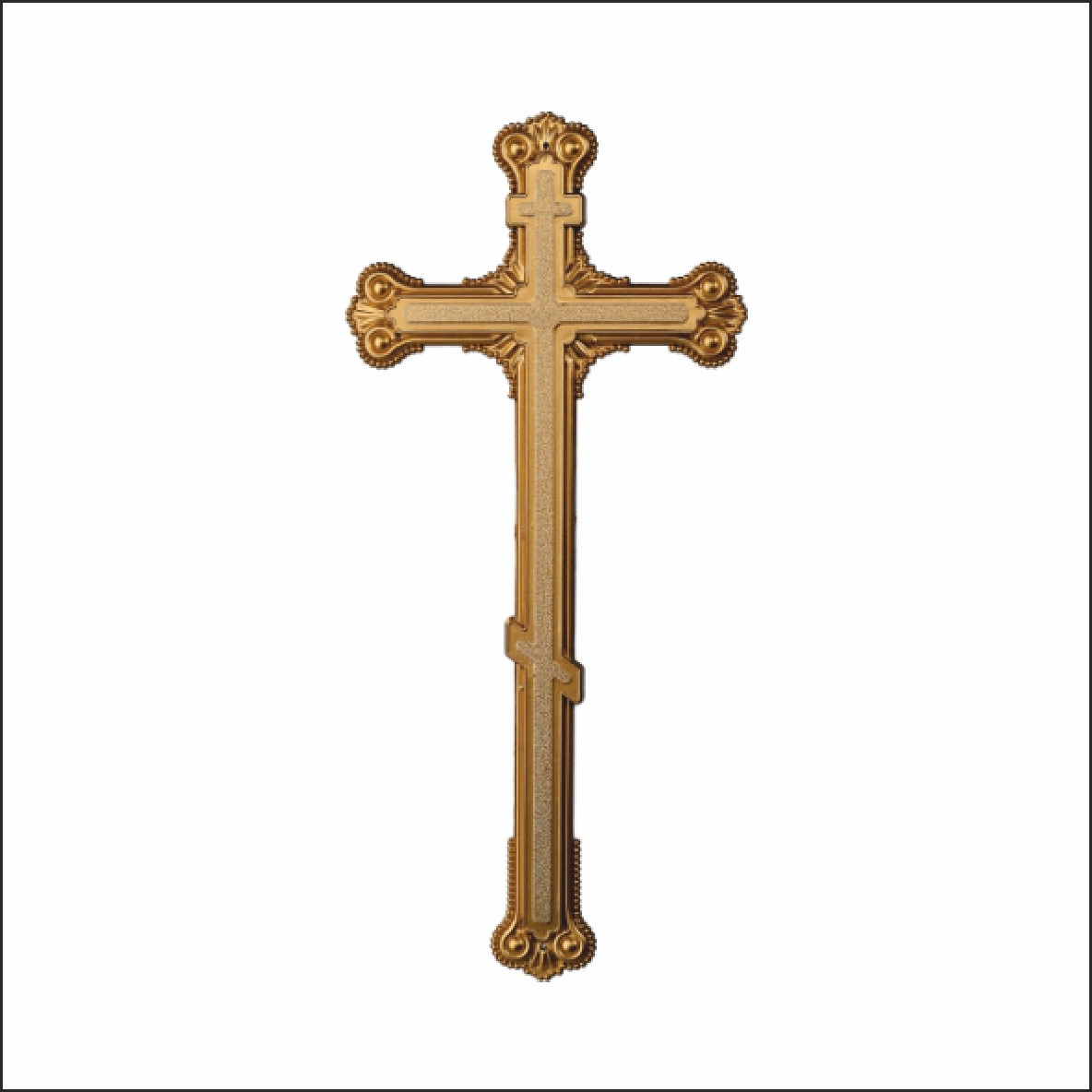 Хрест православний "коронка" без розп'яття - фото 1 - id-p1185583804