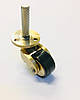 Ролик меблевий класика Brass Casters KM-RR-041-R латунь, фото 3