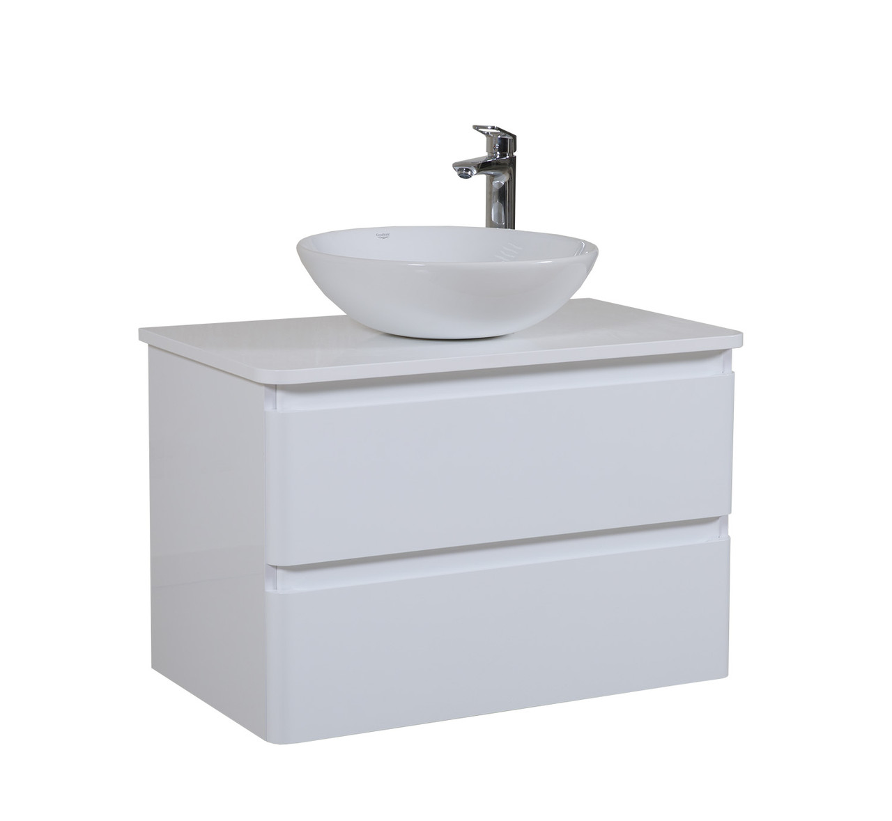 Тумба зі стільницею консольна Аква Родос Акцент 80