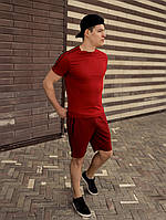Спортивный летний мужской комплект Asos Асос футболка шорты хлопок красный весна лето Киев