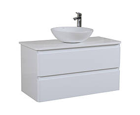 Тумба зі стільницею консольна Аква Родос Акцент 100