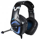 Навушники ігрові ONIKUMA Gaming LED K1 Pro, чорно-сині, фото 2