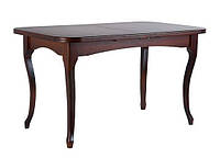 Стіл дерев'яний розкладний кухонний, обідній ПРАГА (горіх темний)
