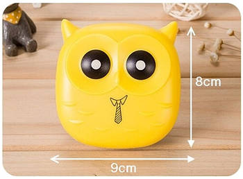 Нічник VARGO LED Сова (жовта), з кнопкою, блістер