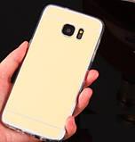 Дзеркальний силіконовий чохол для Samsung Galaxy S6 Edge, фото 3