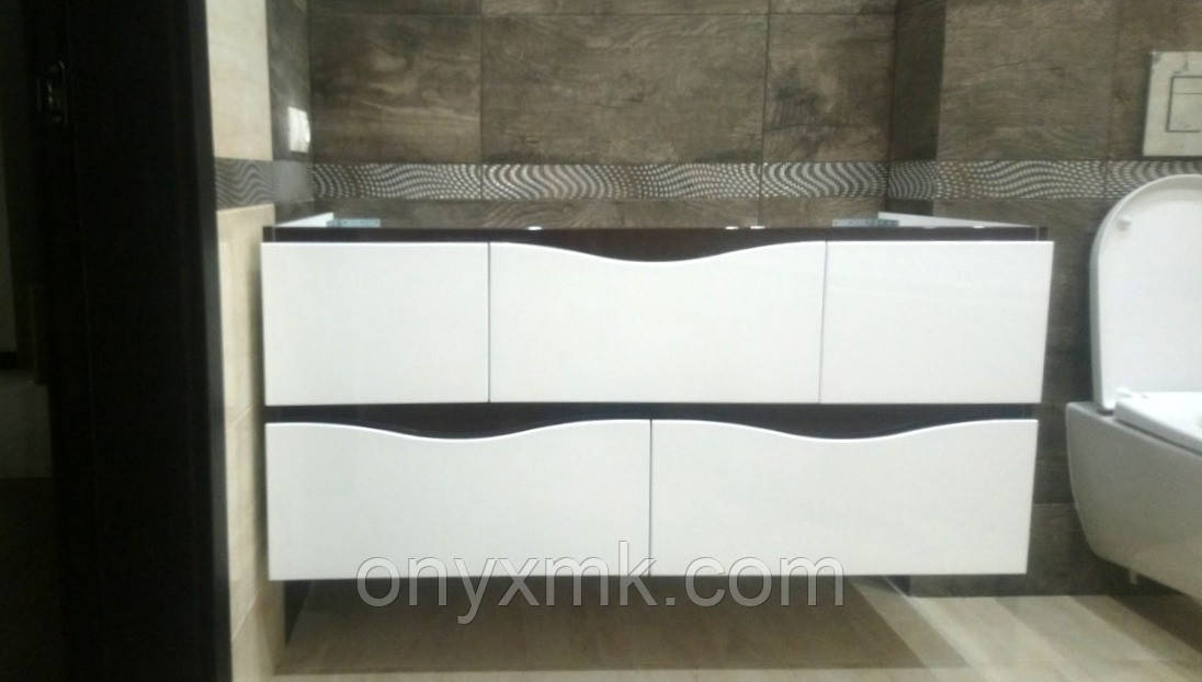 Підвісна тумба без ручок "Хвиля"