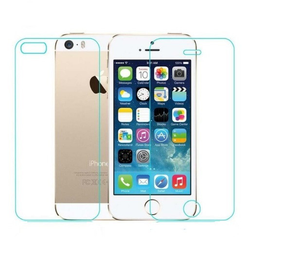 Захисне скло для iPhone 5/5s/SE на обидві сторони, фото 1