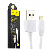 Кабель Hoco X1 Rapid Charging Cable Lightning 1m White, фото 2