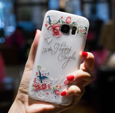 Силіконовий чохол з 3D квіти для Samsung Galaxy J5/J500 (2015)