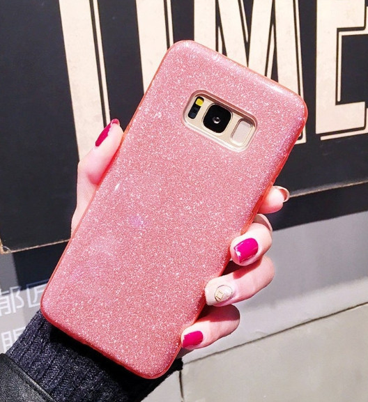 Чохол 3 в 1 з блискітками на Samsung Galaxy S7 edge