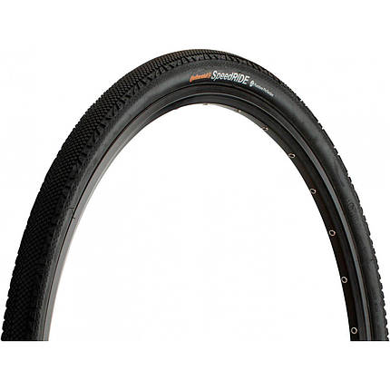 Велосипедна покришка шина Continental Speed Ride,28" | 700 x 42C (40C) | 28 x 1.60, чорна, не складна, світловідбиваюча, skin, фото 1